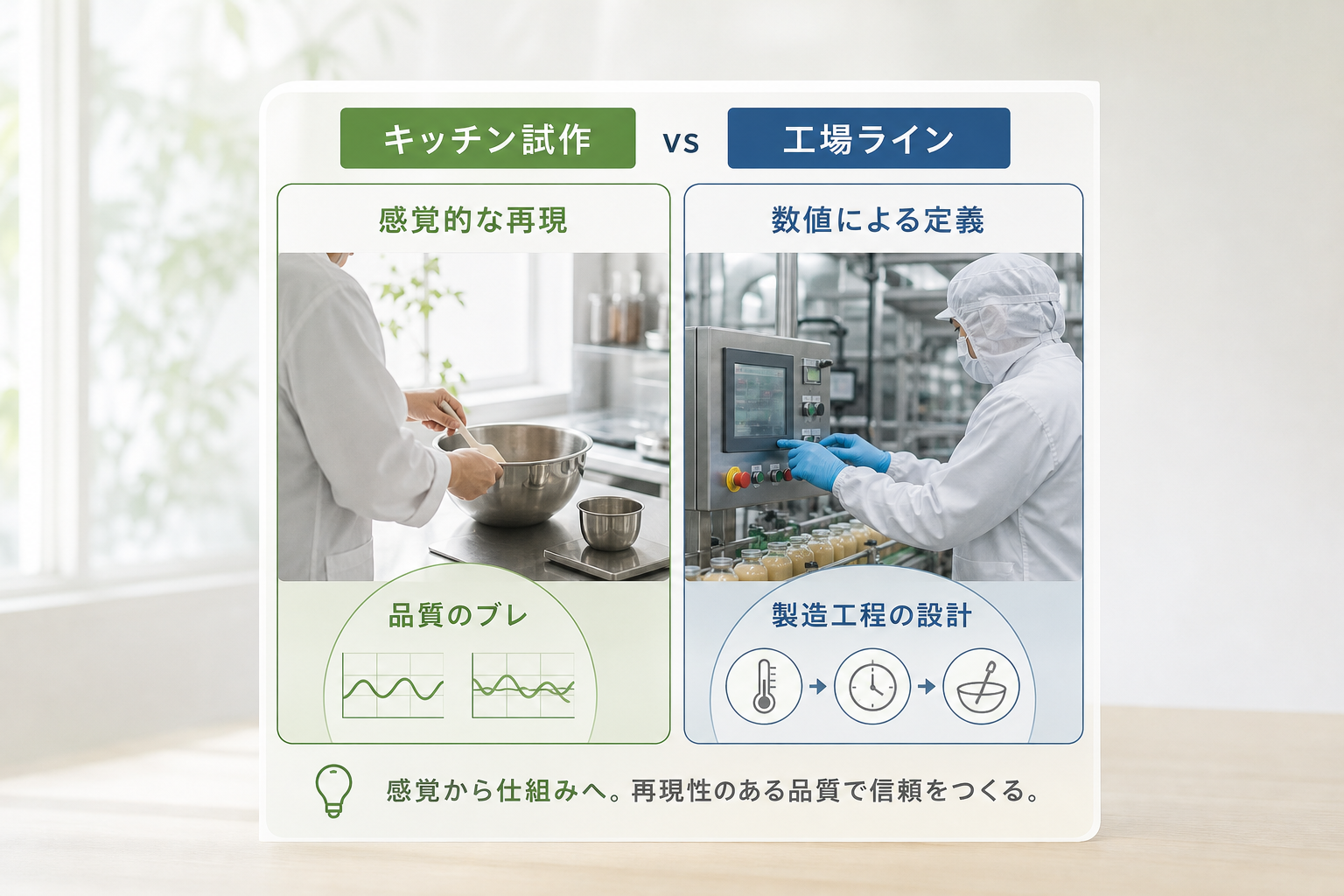 食品OEM開発支援で直面する「量産時の品質劣化」という失敗を防ぐには？