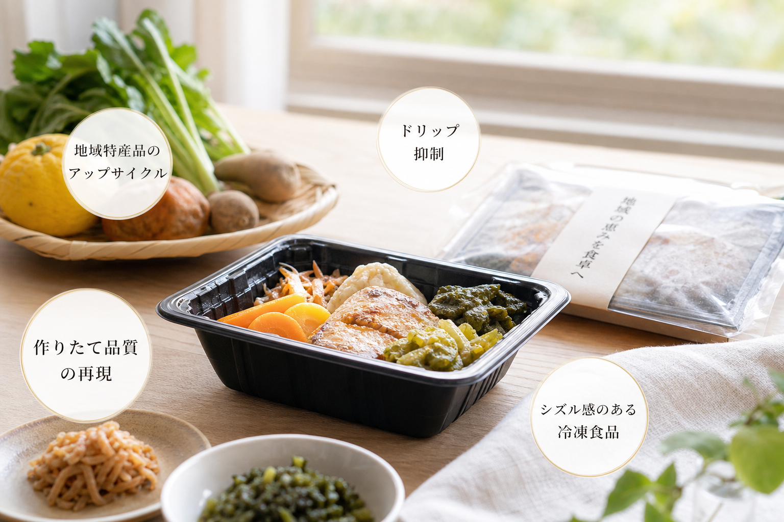 地域資源を活用した食品開発支援で「冷凍劣化」と「ブランド化」の課題を解決するには？