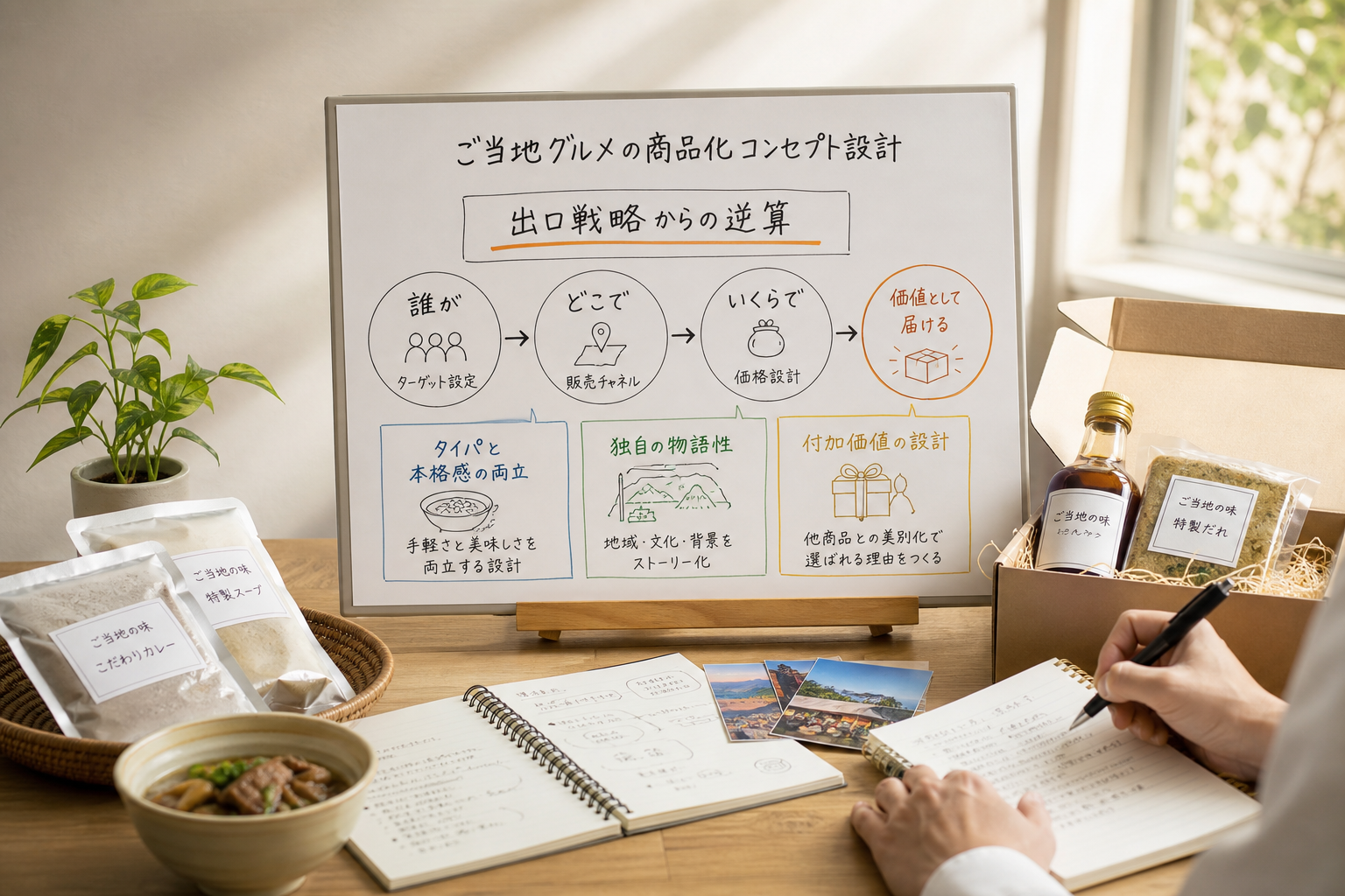 ご当地グルメの商品化に向けたコンセプト設計と出口戦略とは？
