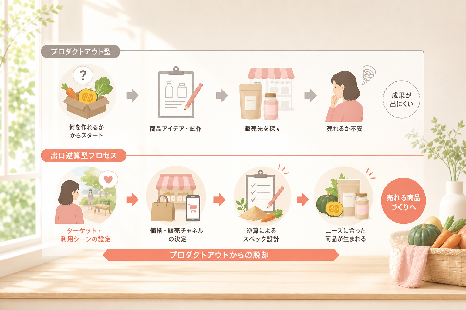 消費者のニーズから逆算する「出口戦略」に基づいた商品企画の手順とは?