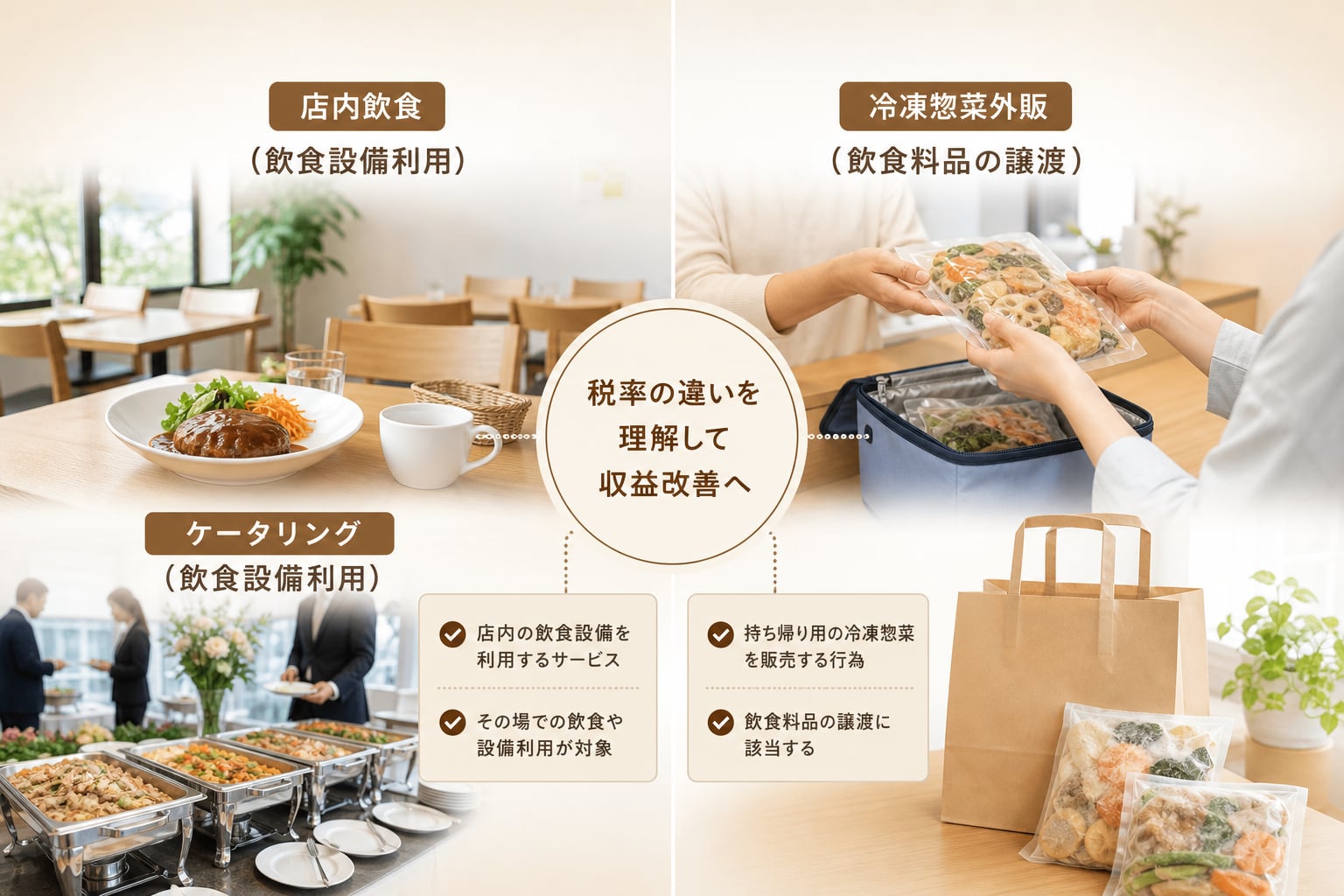 冷凍惣菜の外販で軽減税率8%が適用される具体的な条件とは？