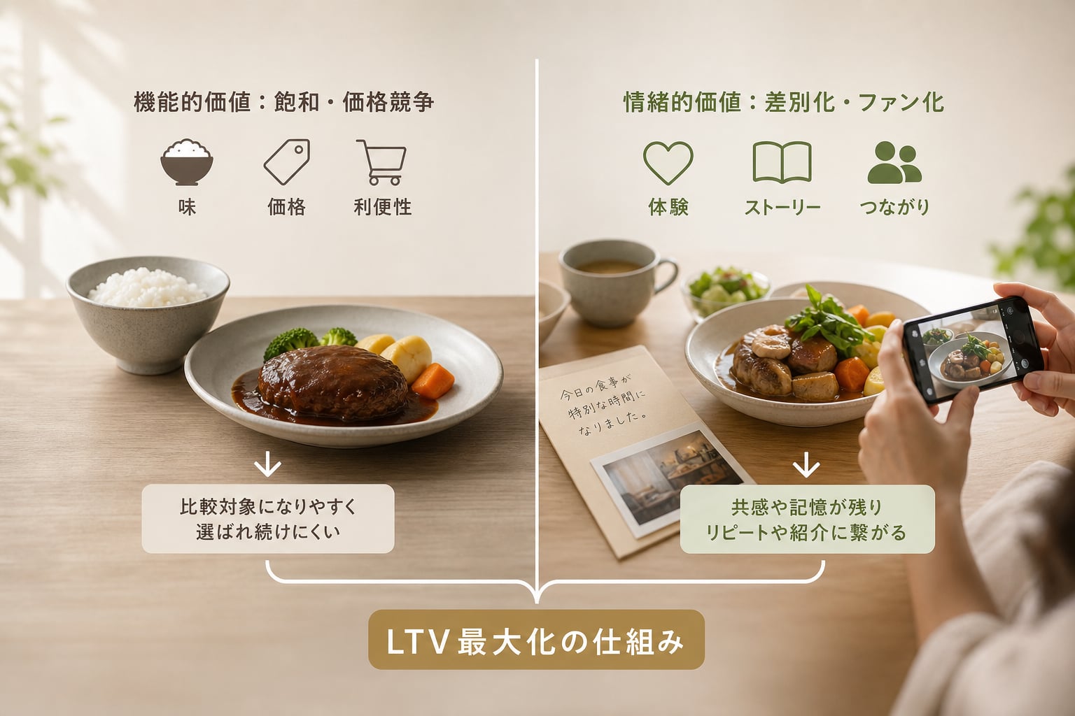 なぜ「食の体験価値」を向上させることがLTV最大化に繋がるのか？