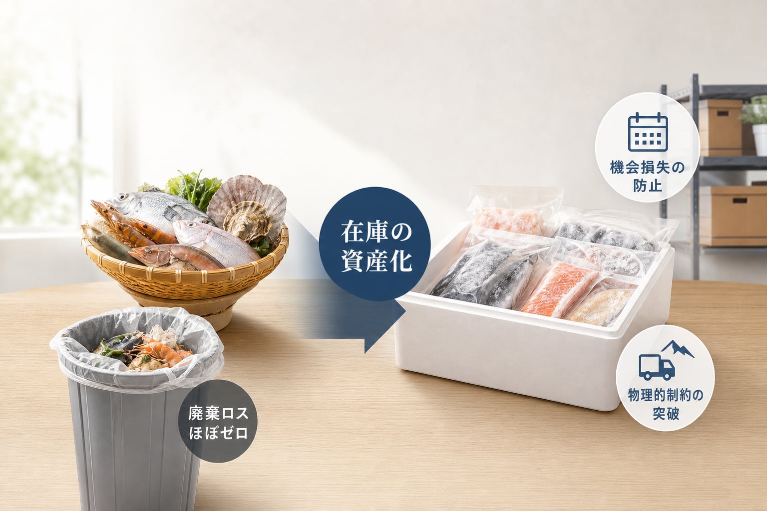 冷凍化によって廃棄ロスを削減し高収益体質を実現するメリットとは?